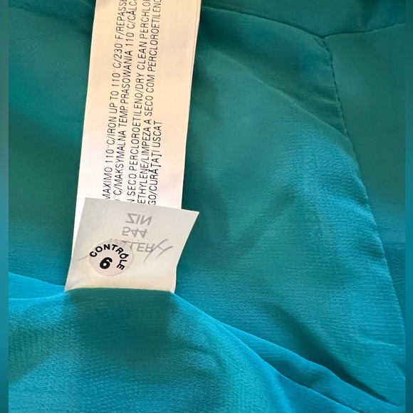 ZARA Trafaluc Teal Zip Front Tailored Blazer Jacket Size M - Picture 12 of 13